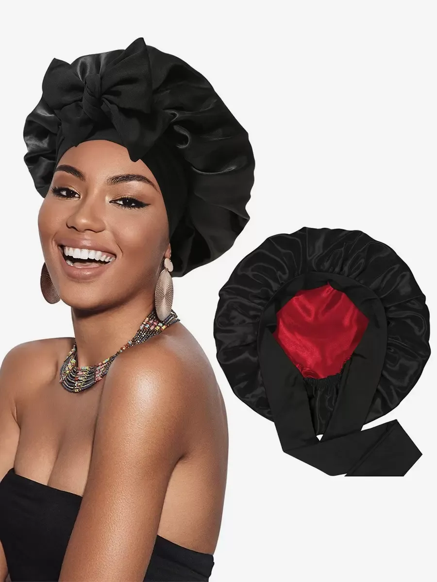 Sleep Cap Bow Breathable Bow Night Bonnt For Hair